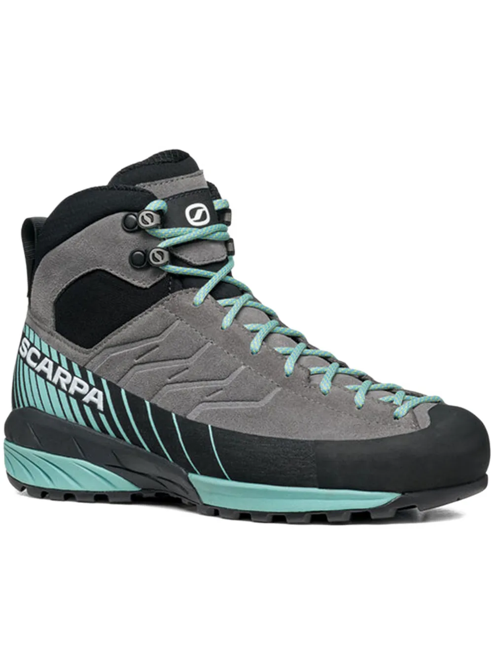 SCARPA logo-print suede boots Grey