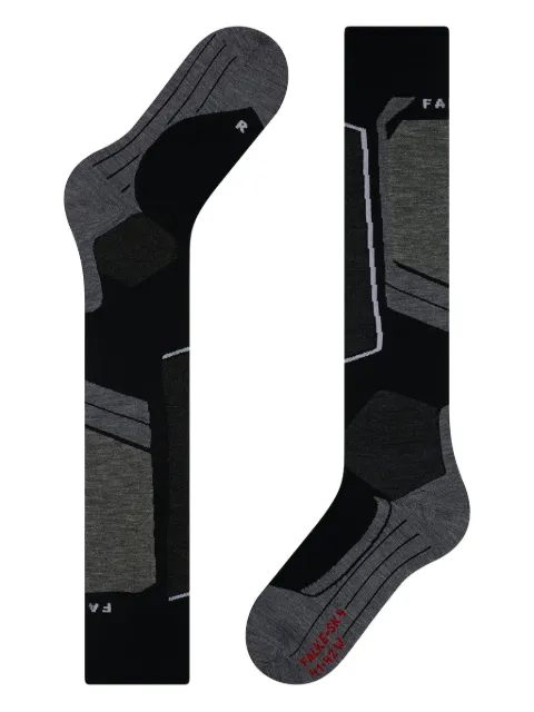 Falke geometric-patterned socks