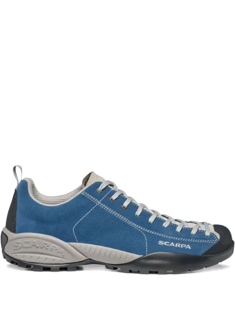 SCARPA logo-print suede trainers