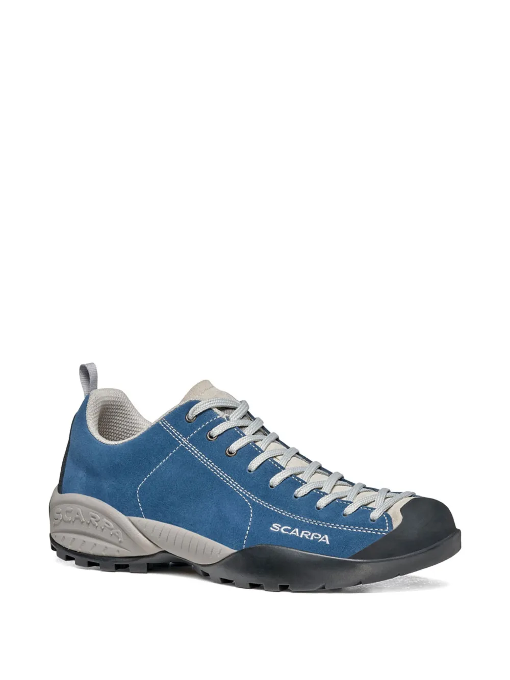 SCARPA logo-print suede trainers Blue