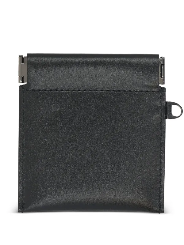 Discord Yohji Yamamoto Leather Coin Purse | Black | FARFETCH