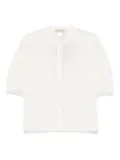 TWINSET metallic-thread shirt - White