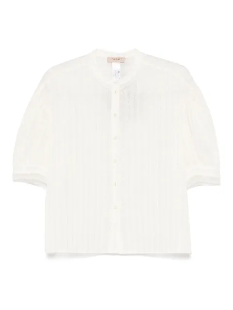 TWINSET metallic-thread shirt
