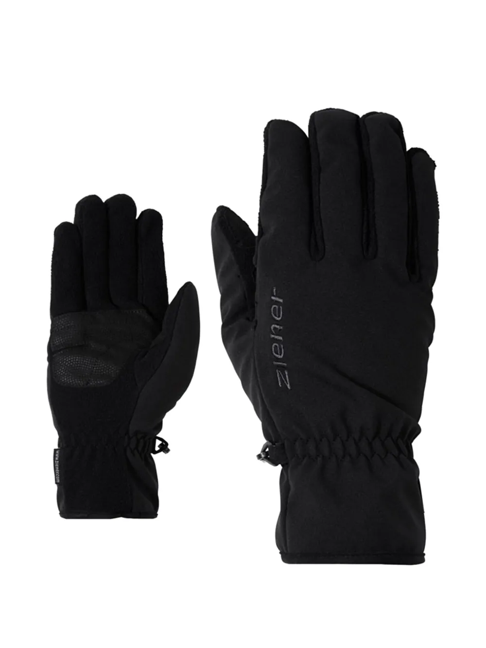 ZIENER Par de luvas com logo | Preto | Image 1