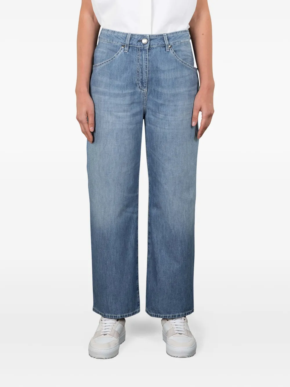 Moorer cotton jeans - Blauw