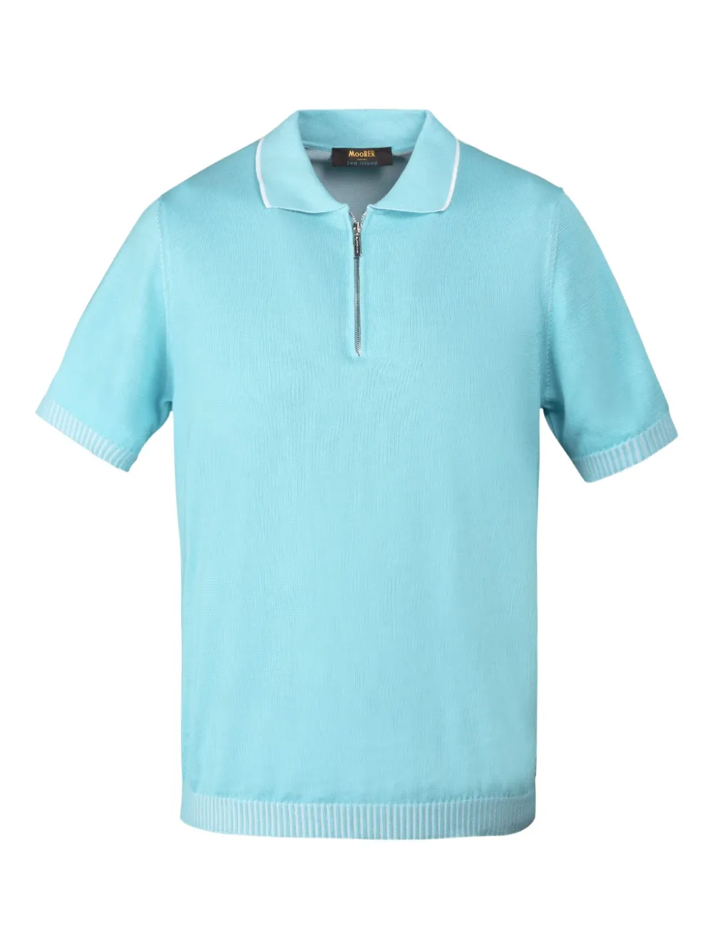 Moorer playera tipo polo de algodón | azul | Image 1