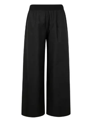Acne Studios クロップド ストレートパンツ | ブラック | FARFETCH JP