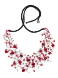 Maria Calderara sequin-embellished necklace - Red
