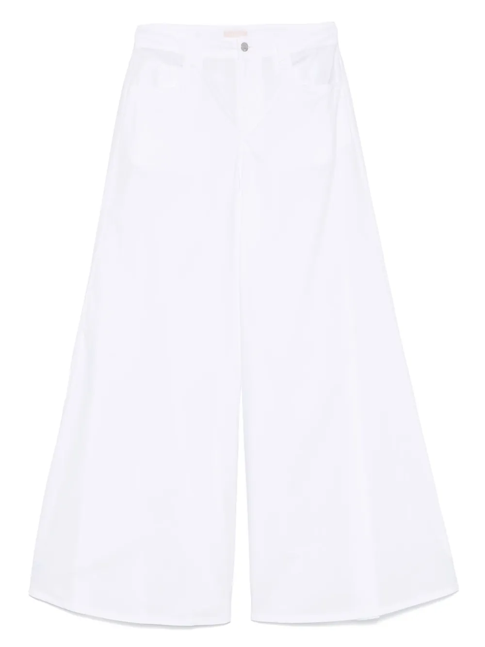 LIU JO Broek met wijde pijpen Wit