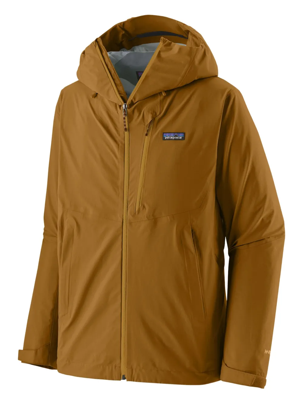 Patagonia logo rain jacket - ブラウン Patagonia logo rain jacket - ブラウン