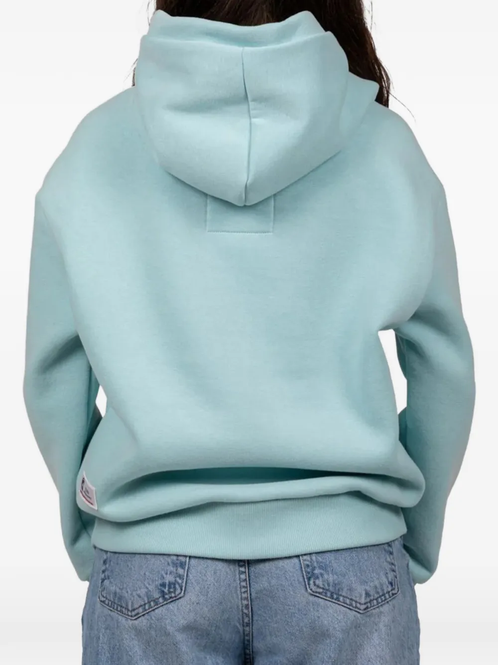  Podhio Embossed Hooded Sweatshirt - Blue 