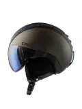 Casco integrated-visor snowmask helmet - Brown