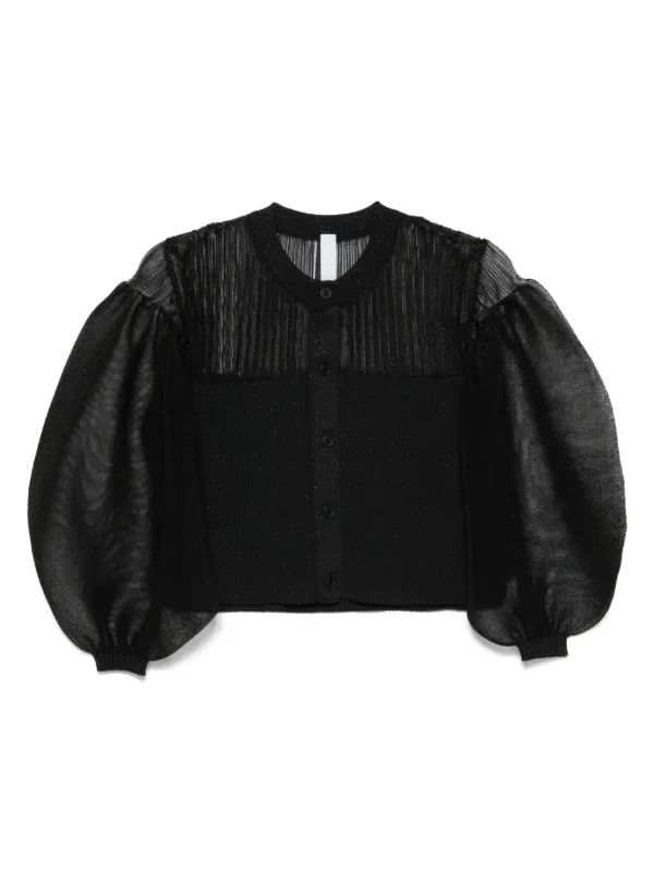 FLUTED SHORT PUFF SLEEVE CARDIGAN｜CFCL（シーエフシーエル）正規