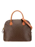 Celine Pre-Owned 1995 Macadam Coated Canvas Dome satchel - Brown