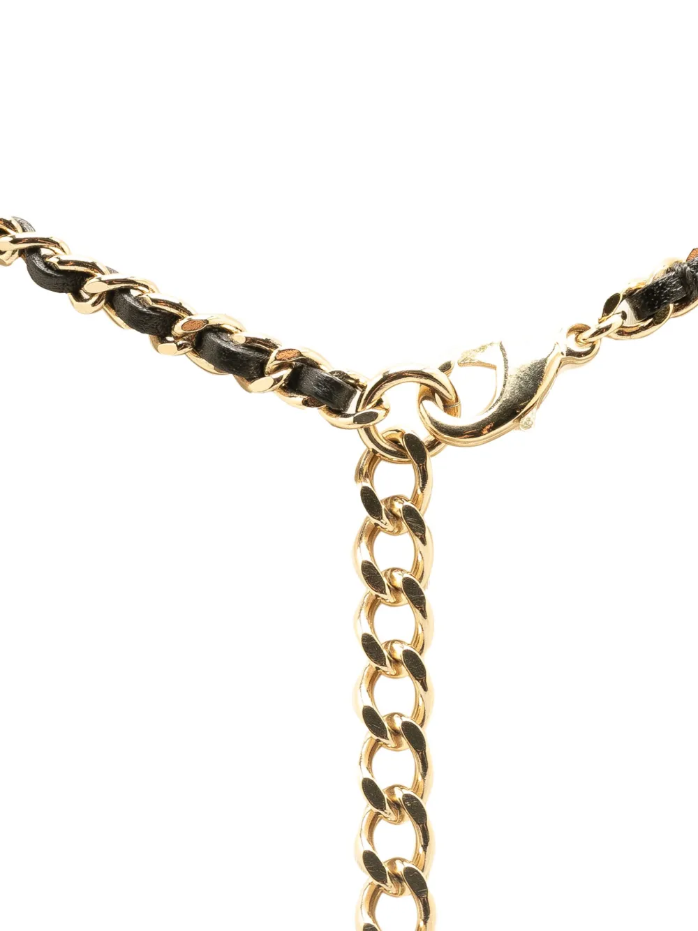 CHANEL Pre-Owned 2010-2024 Lambskin CC Heart Mirror Locket Pendant Necklace costume necklace | Image 2