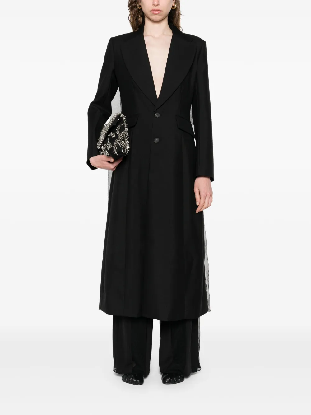 Quetsche Broek met vlakken - Zwart