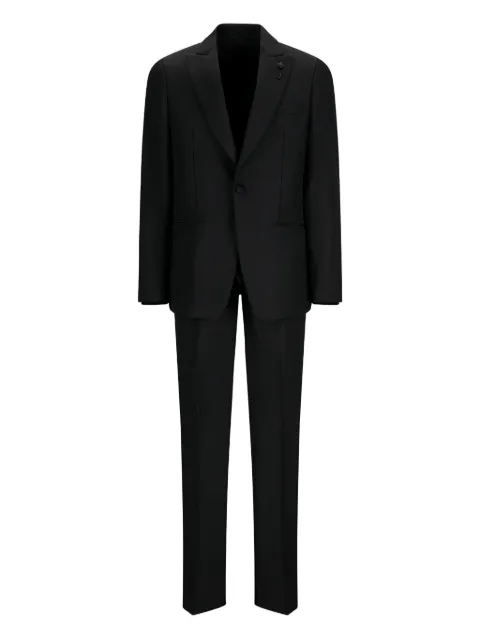 Lardini cotton single-button suit