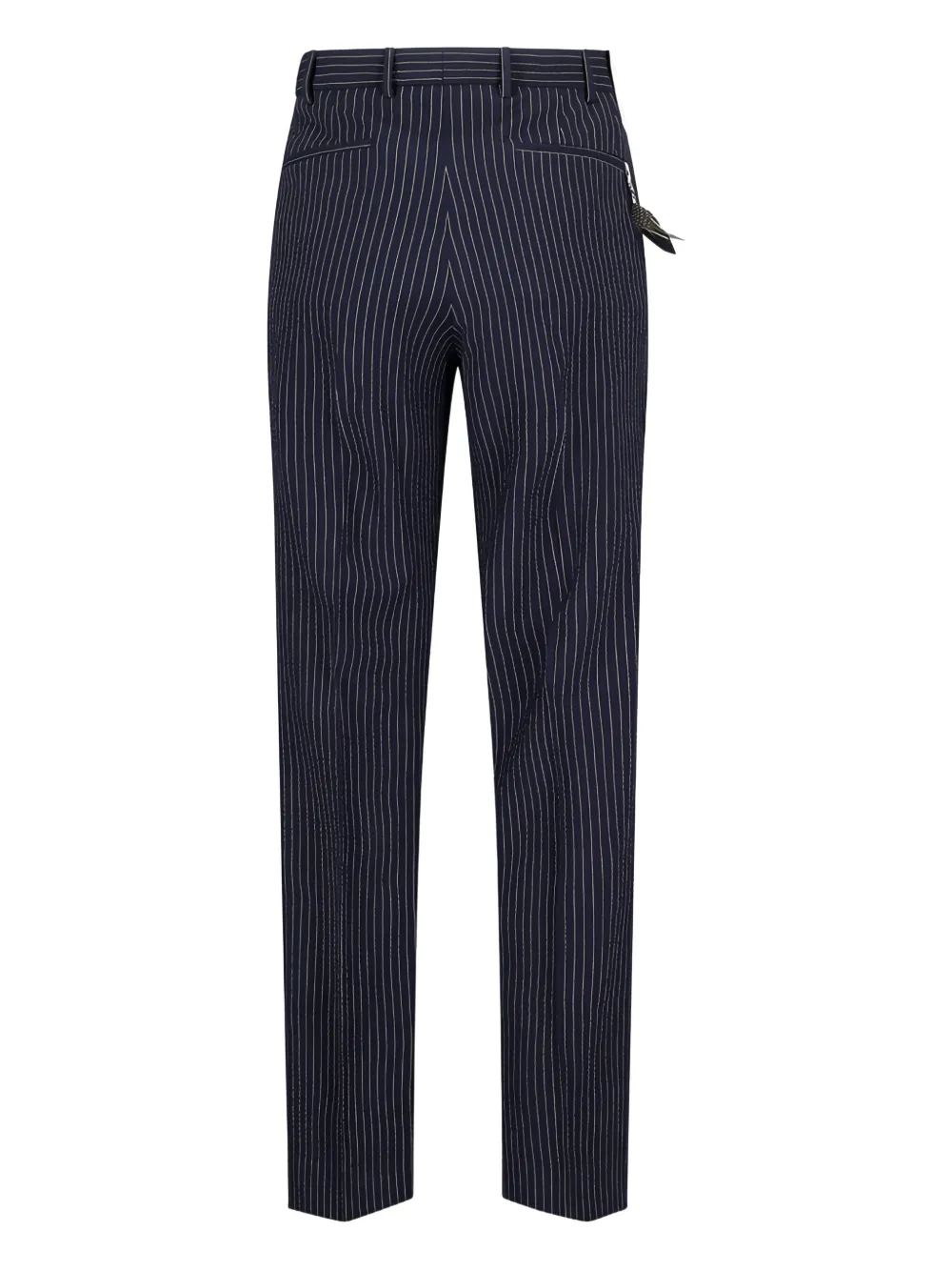 PT Torino pinstripe-pattern pleat-detail trousers - Blauw