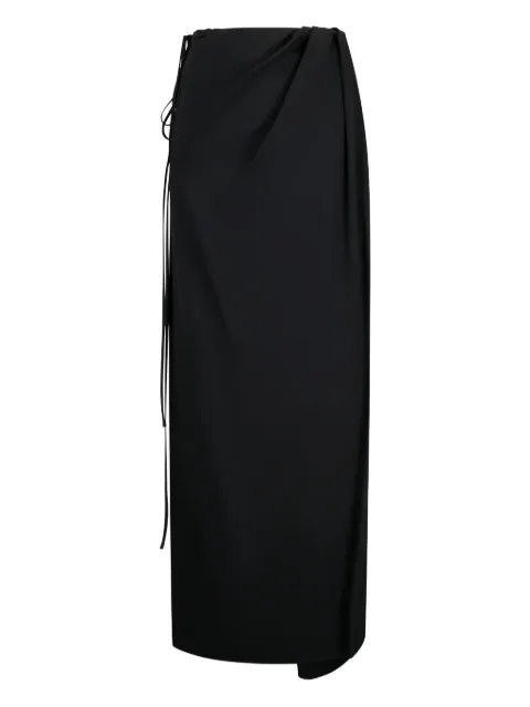 CHB CHRISTIAN BOARO draped tie-detail skirt