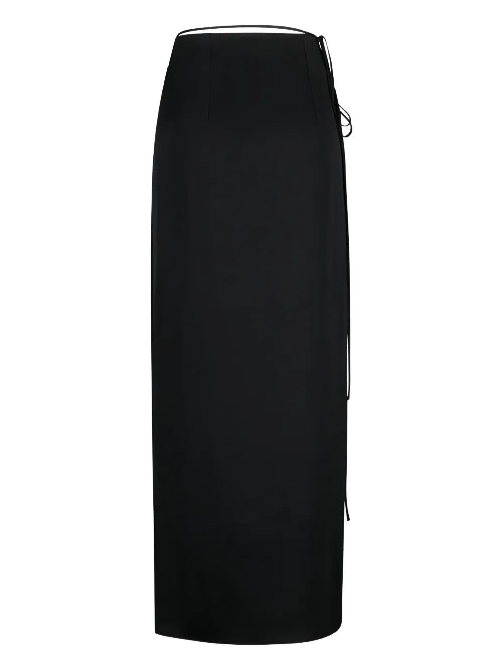 CHB CHRISTIAN BOARO draped tie-detail skirt - Zwart