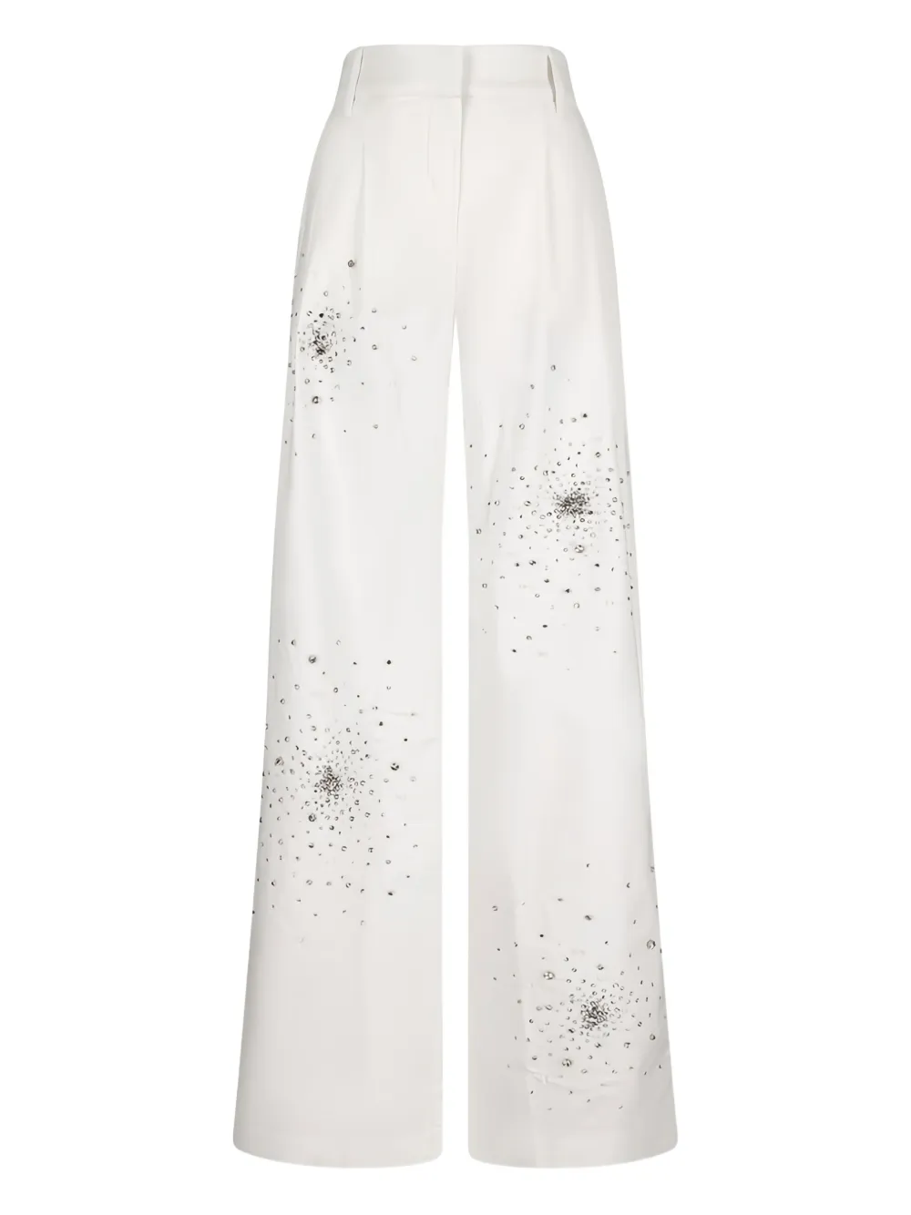 DES PHEMMES crystal-embellished trousers