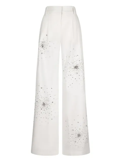 DES PHEMMES crystal-embellished trousers