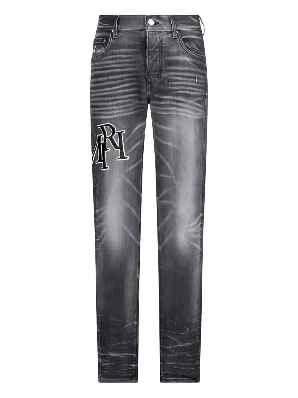 embroidered skinny jeans