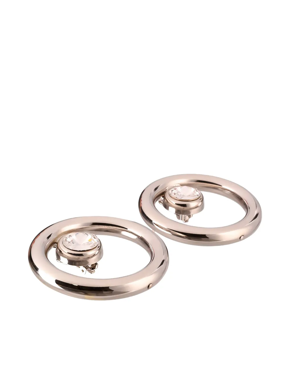 Alessandra Rich crystal-embellished circle earrings - Goud