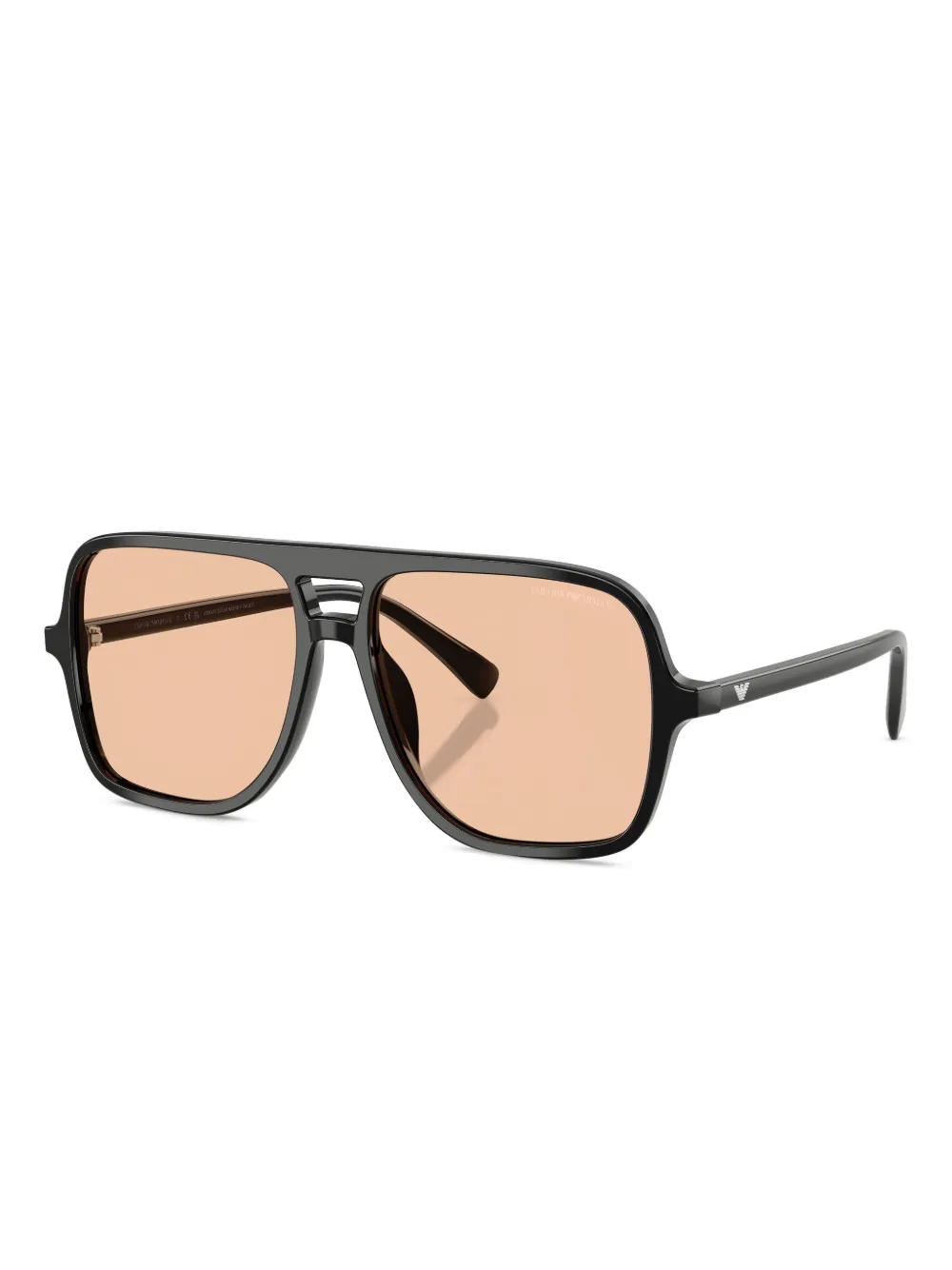 Emporio Armani Zonnebril met logoprint Zwart