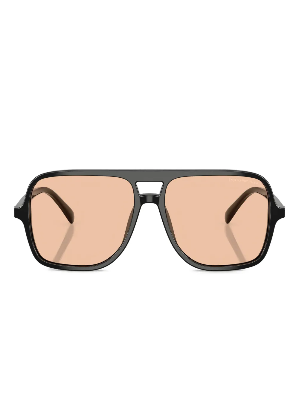 Emporio Armani Zonnebril met logoprint Zwart