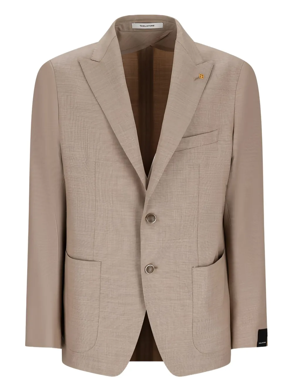 single-breasted patch-pocket jacket