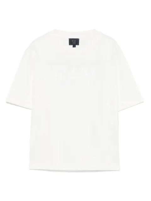 Fay Kids logo-patch T-shirt