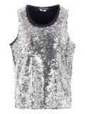 Junya Watanabe sequin-embellished top - Grey