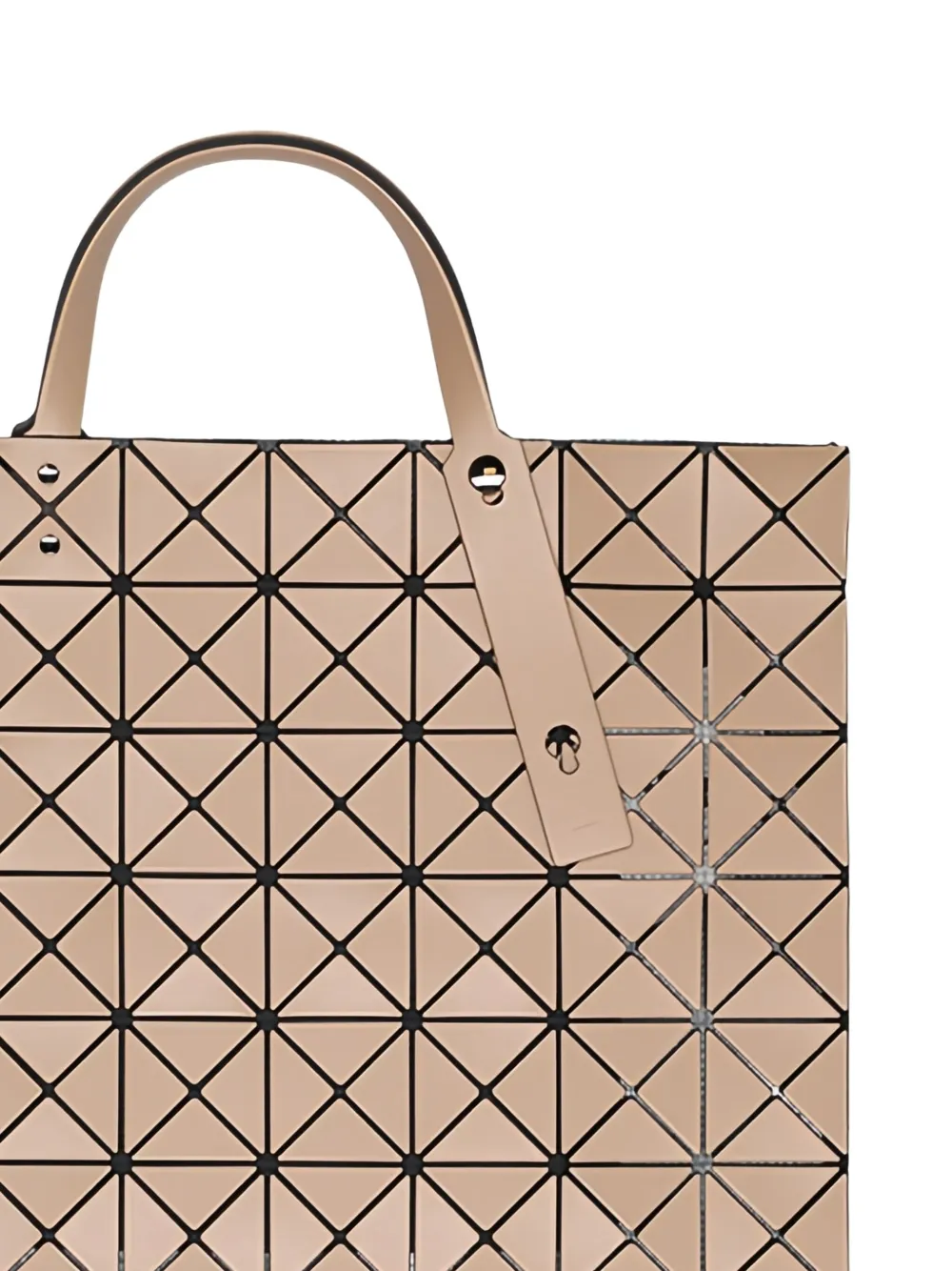 Issey Miyake geometric-pattern tote bag - Beige