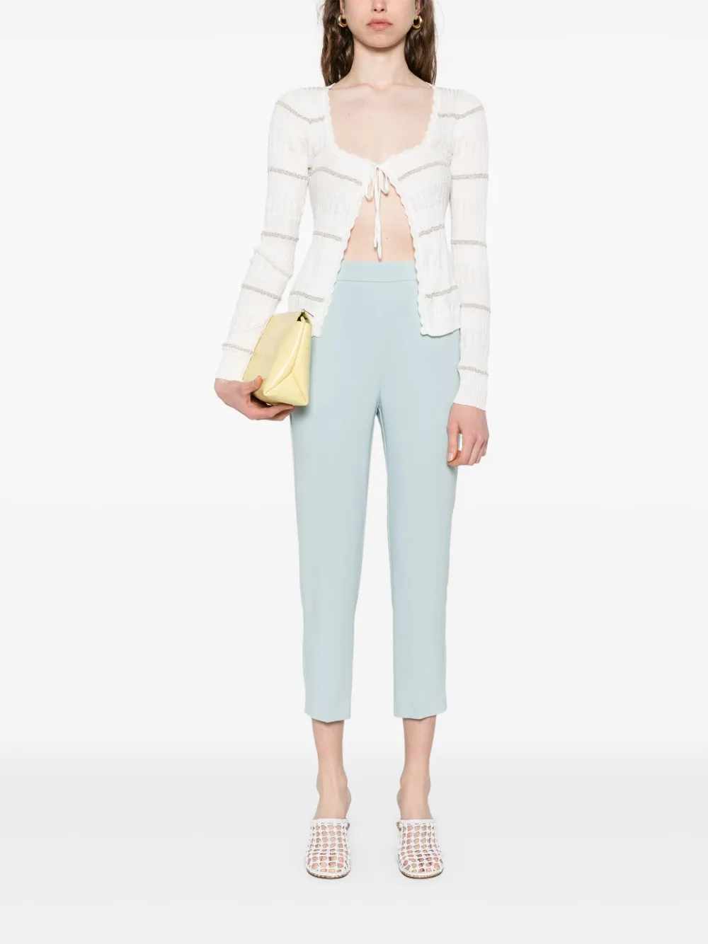 PINKO high-waist trousers - Blauw