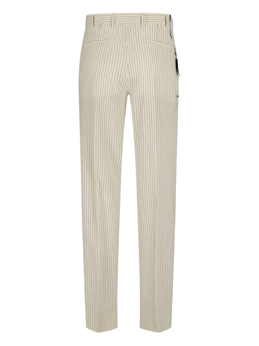 Pt Torino Pinstripe Pleated Trousers In Neutral
