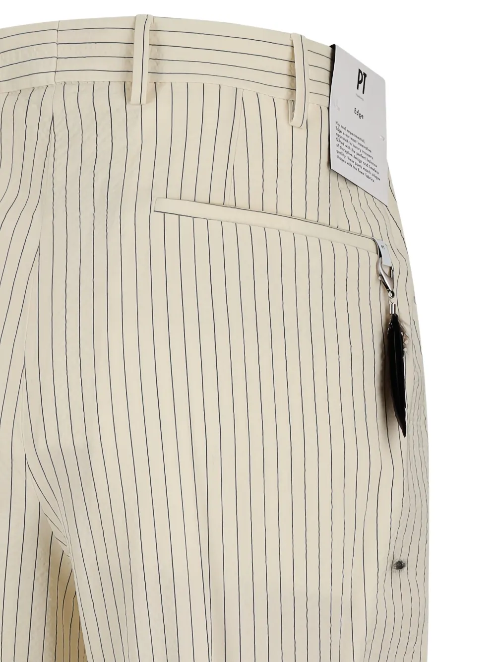 PT Torino pinstripe pleated trousers - Beige