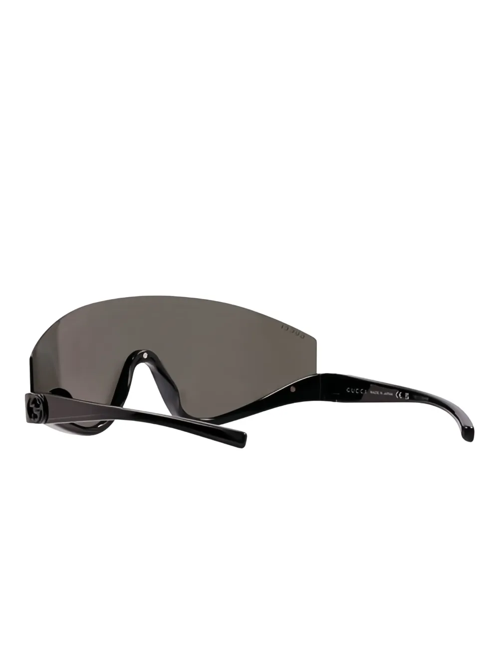 Gucci Eyewear Zonnebril met schild montuur Zwart