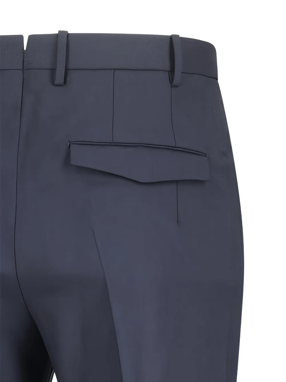 PT Torino Straight broek met omgeslagen pijpen Blauw
