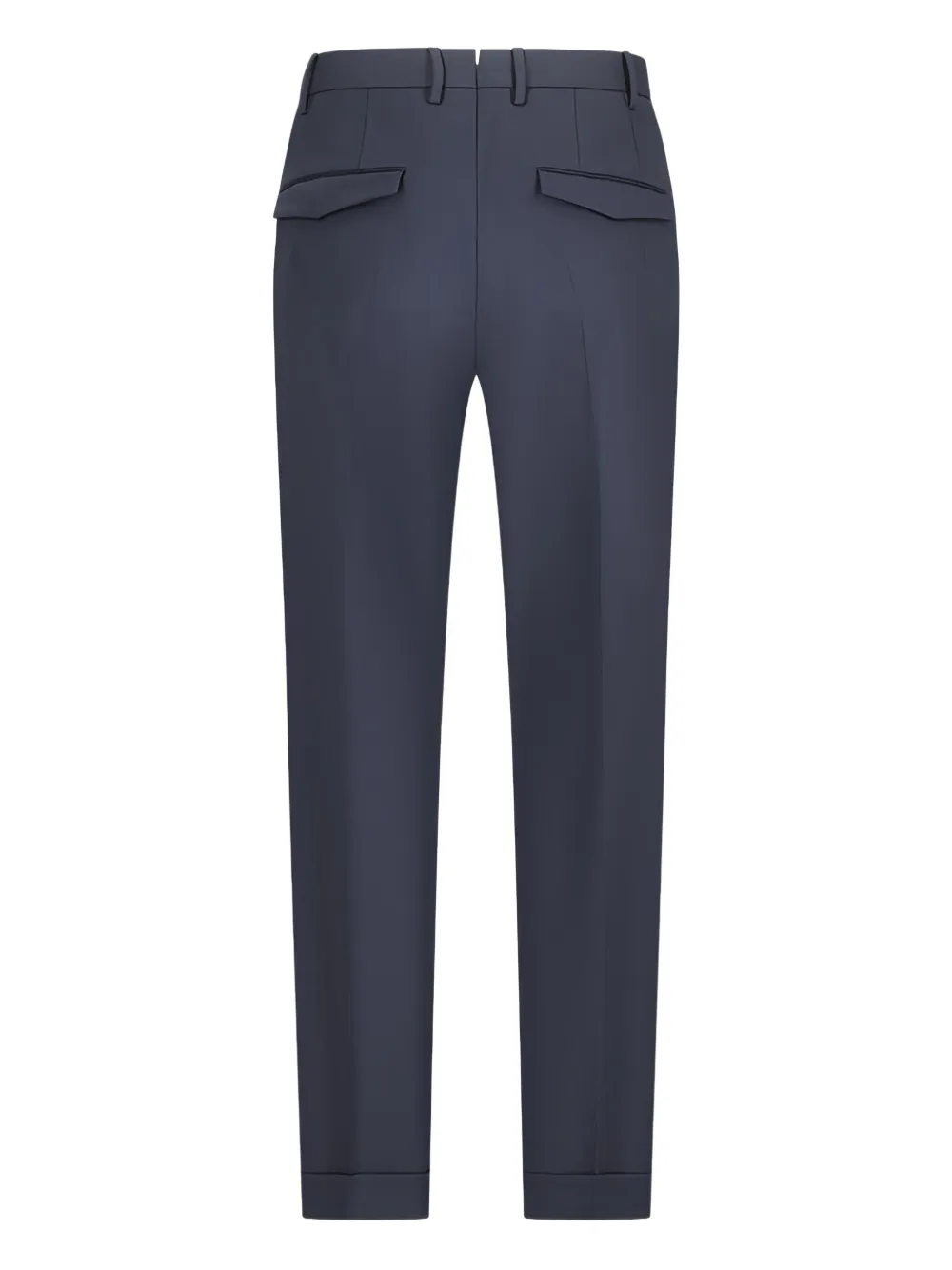 PT Torino Straight broek met omgeslagen pijpen Blauw