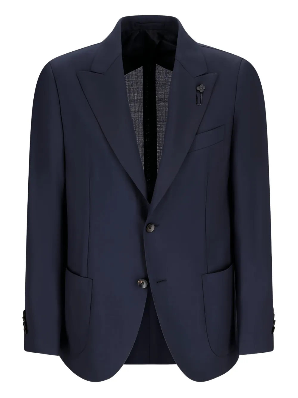 single-breasted patch-pocket jacket