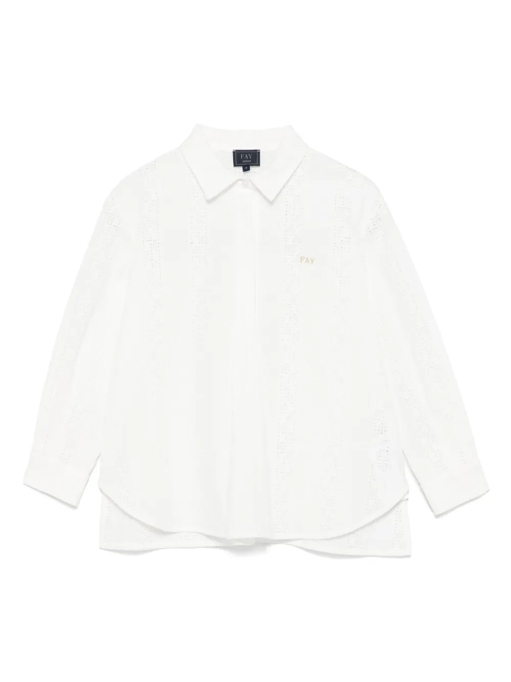 Fay Kids' Logo-embroidered Blouse