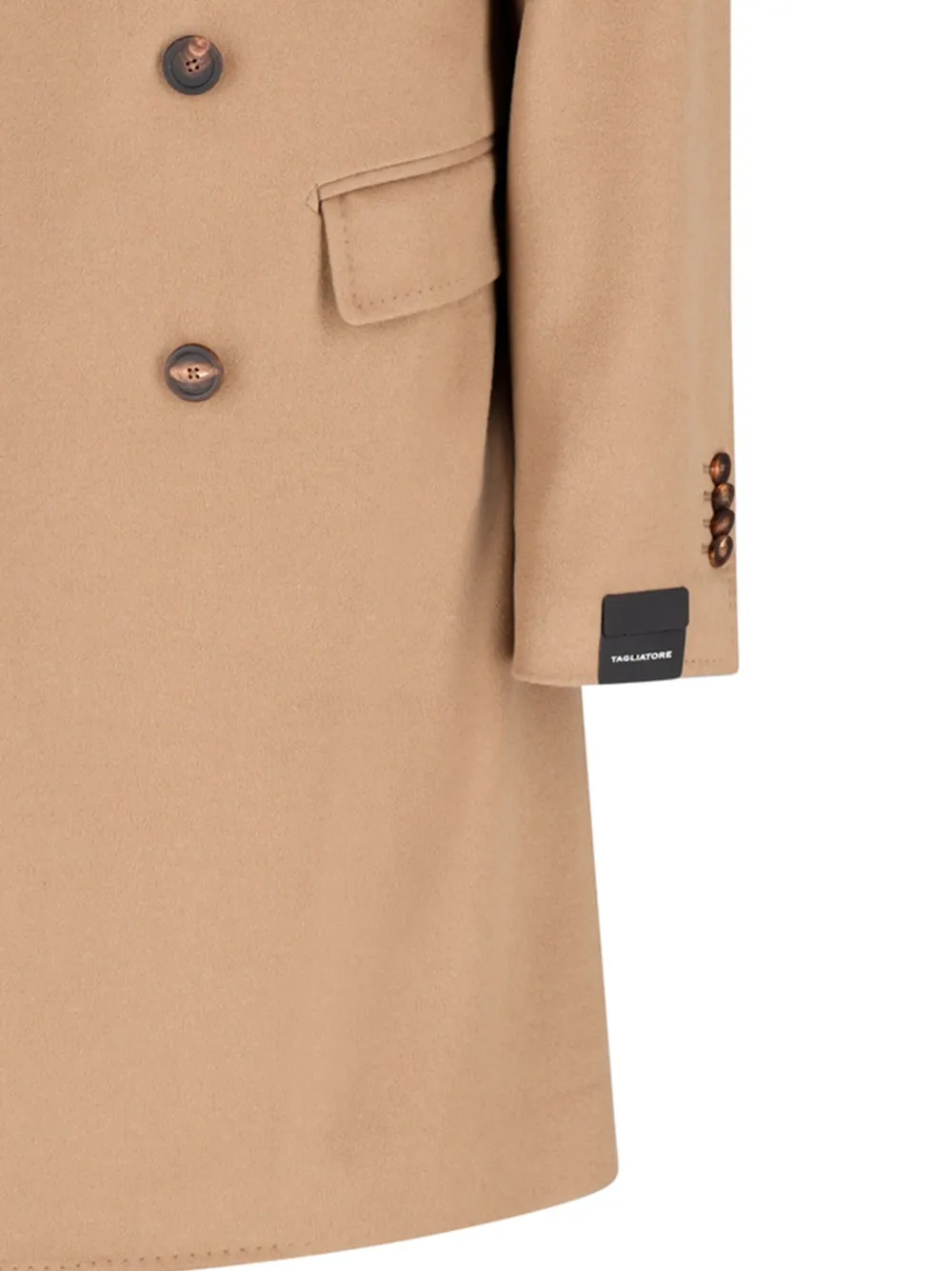Tagliatore Jas met dubbele rij knopen Beige