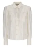 Alessandra Rich patterned-jacquard shirt - Neutrals