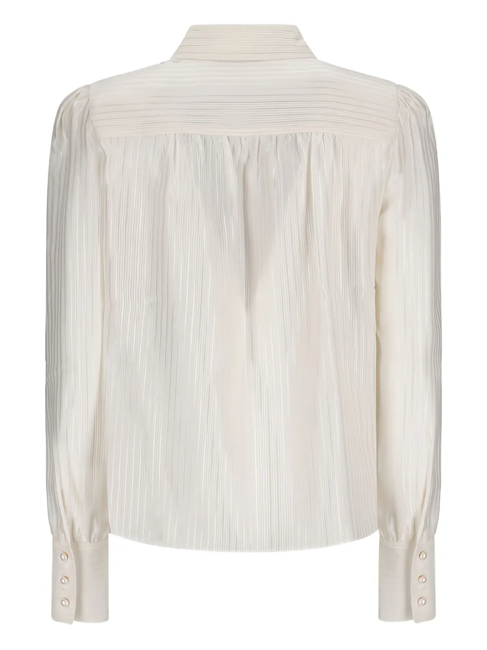 Alessandra Rich Blouse met jacquard Beige
