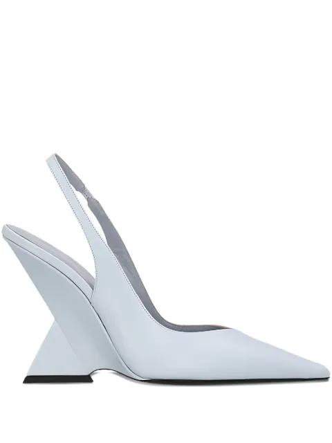 The Attico 105mm Cheope slingback wedge pumps