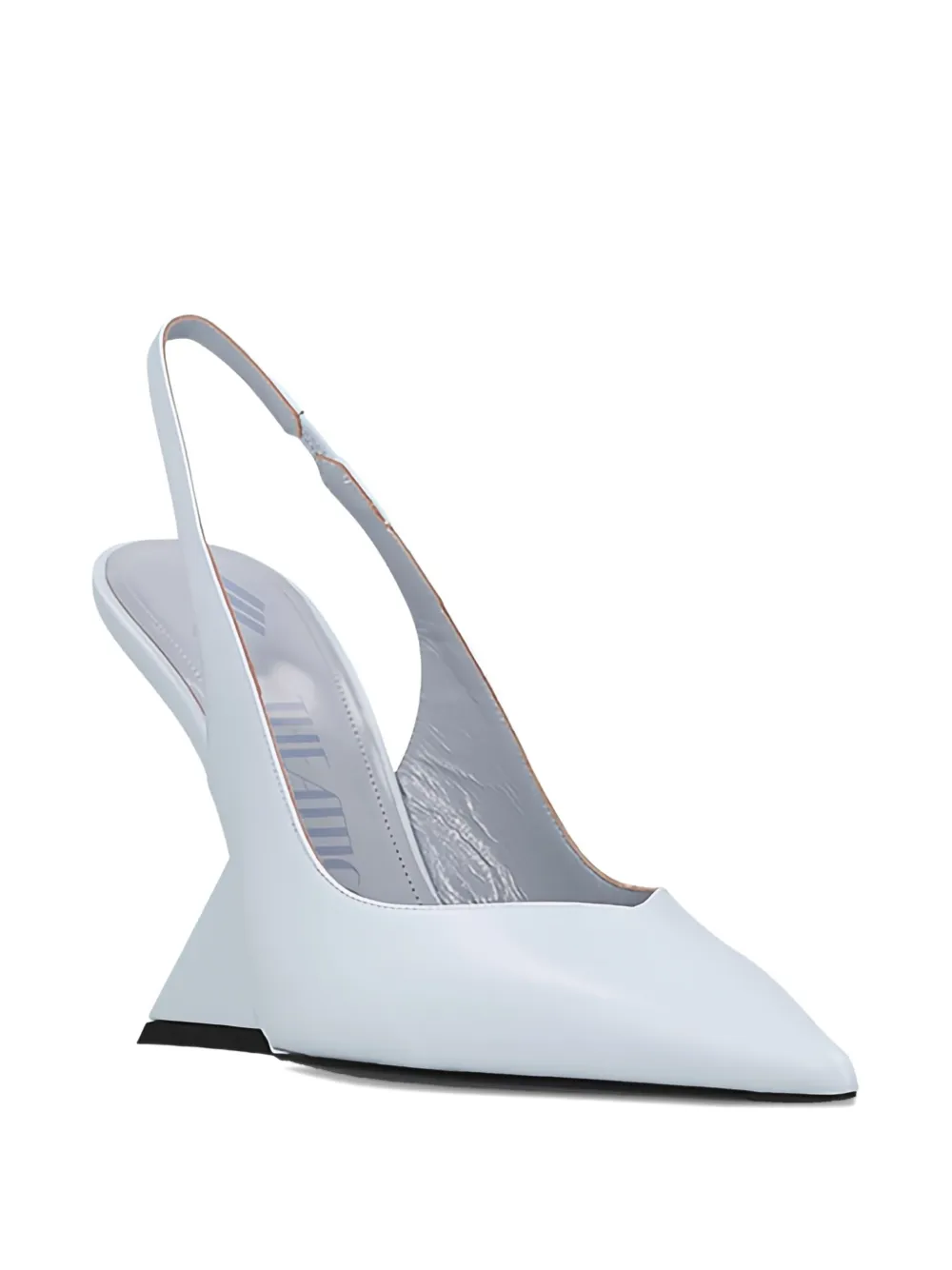 The Attico 105mm Cheope slingback wedge pumps Blue