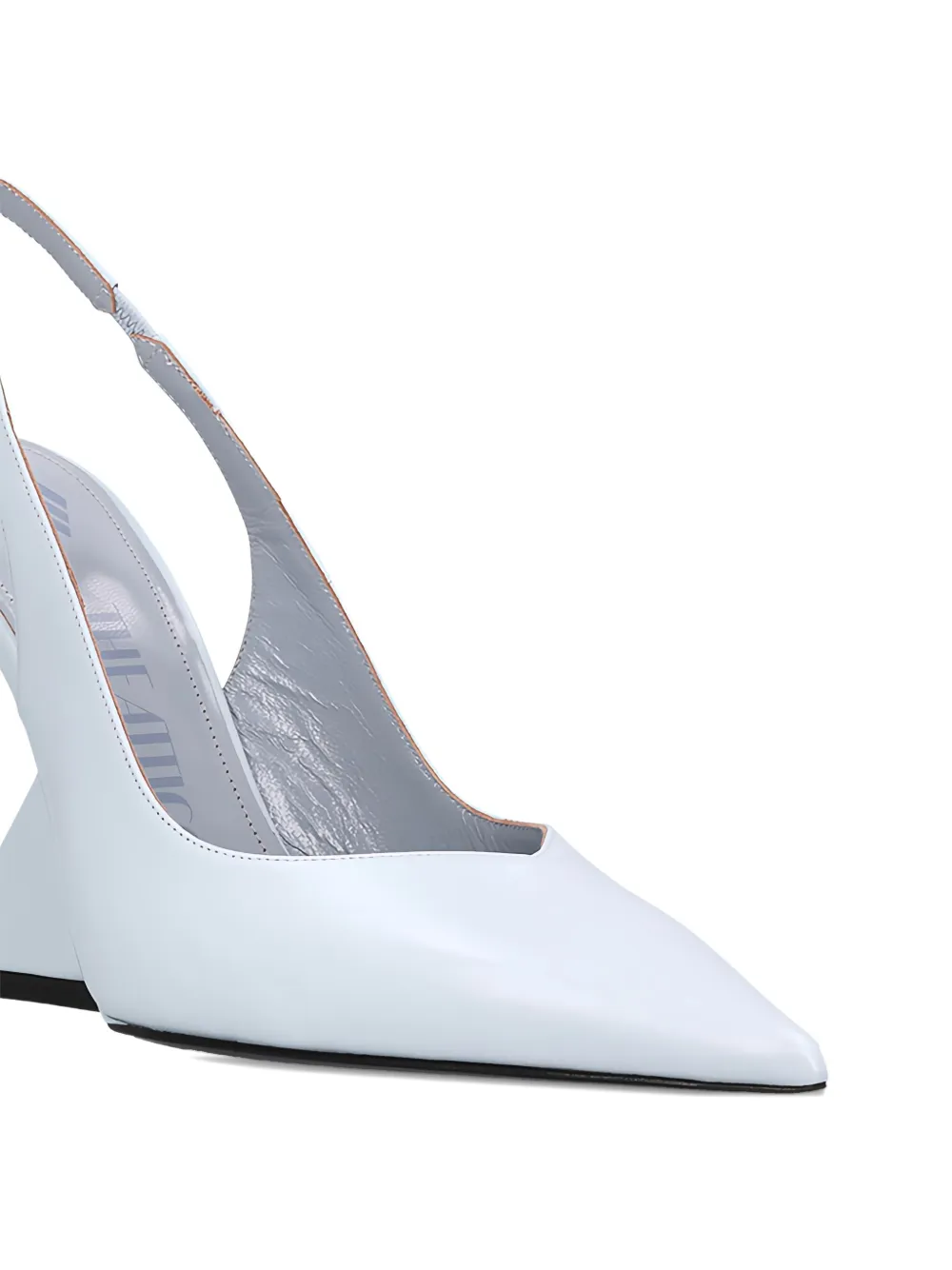 The Attico 105mm Cheope slingback wedge pumps Blue