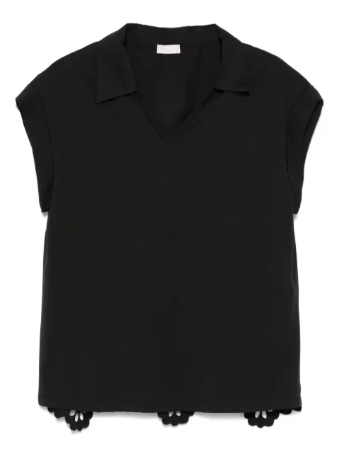 LIU JO playera con cuello en V