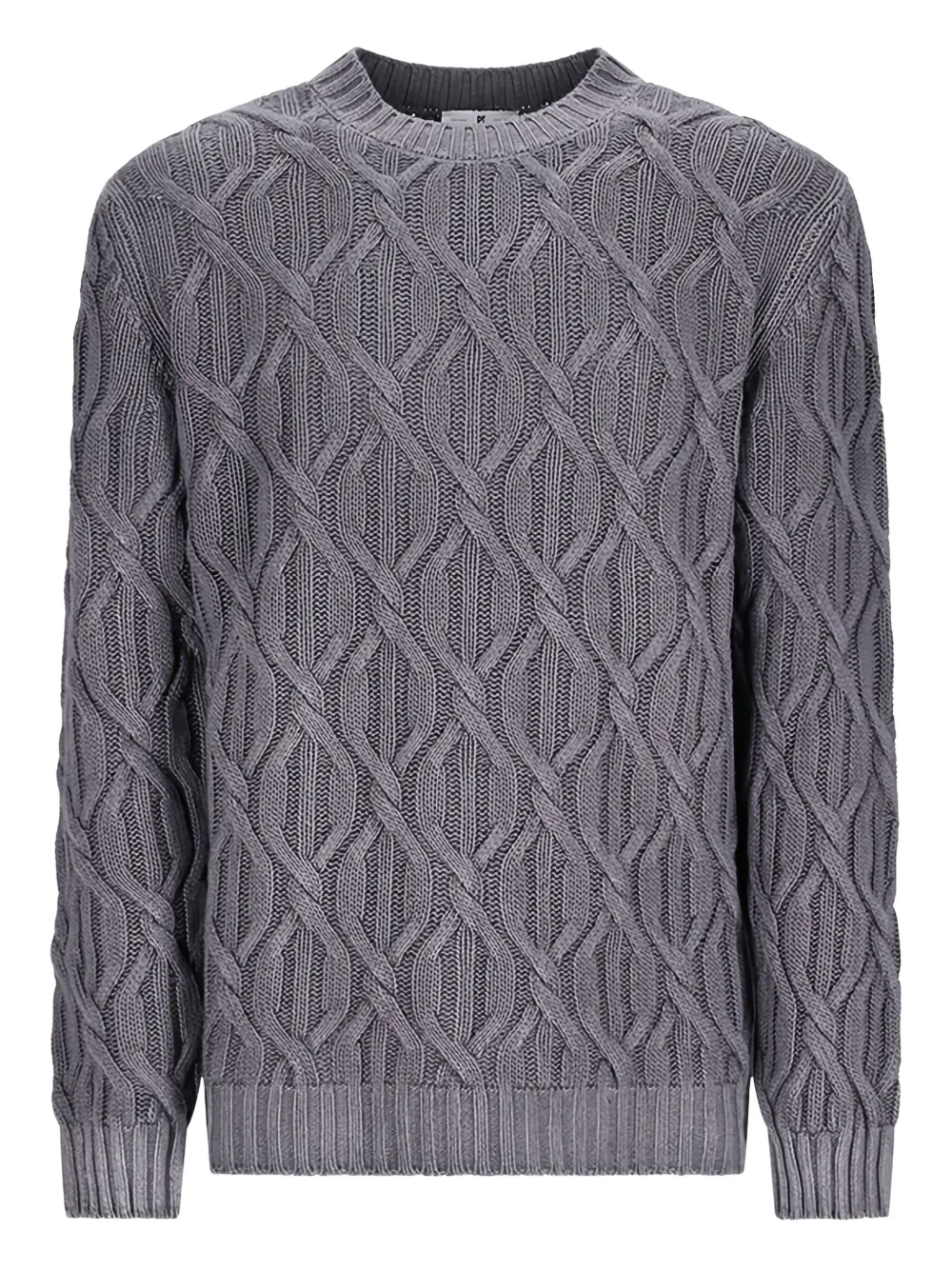 cable-knit sweater